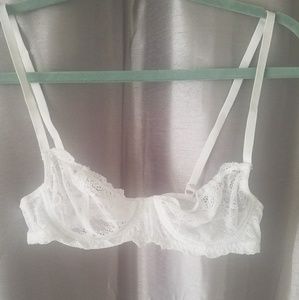 White lace bralette